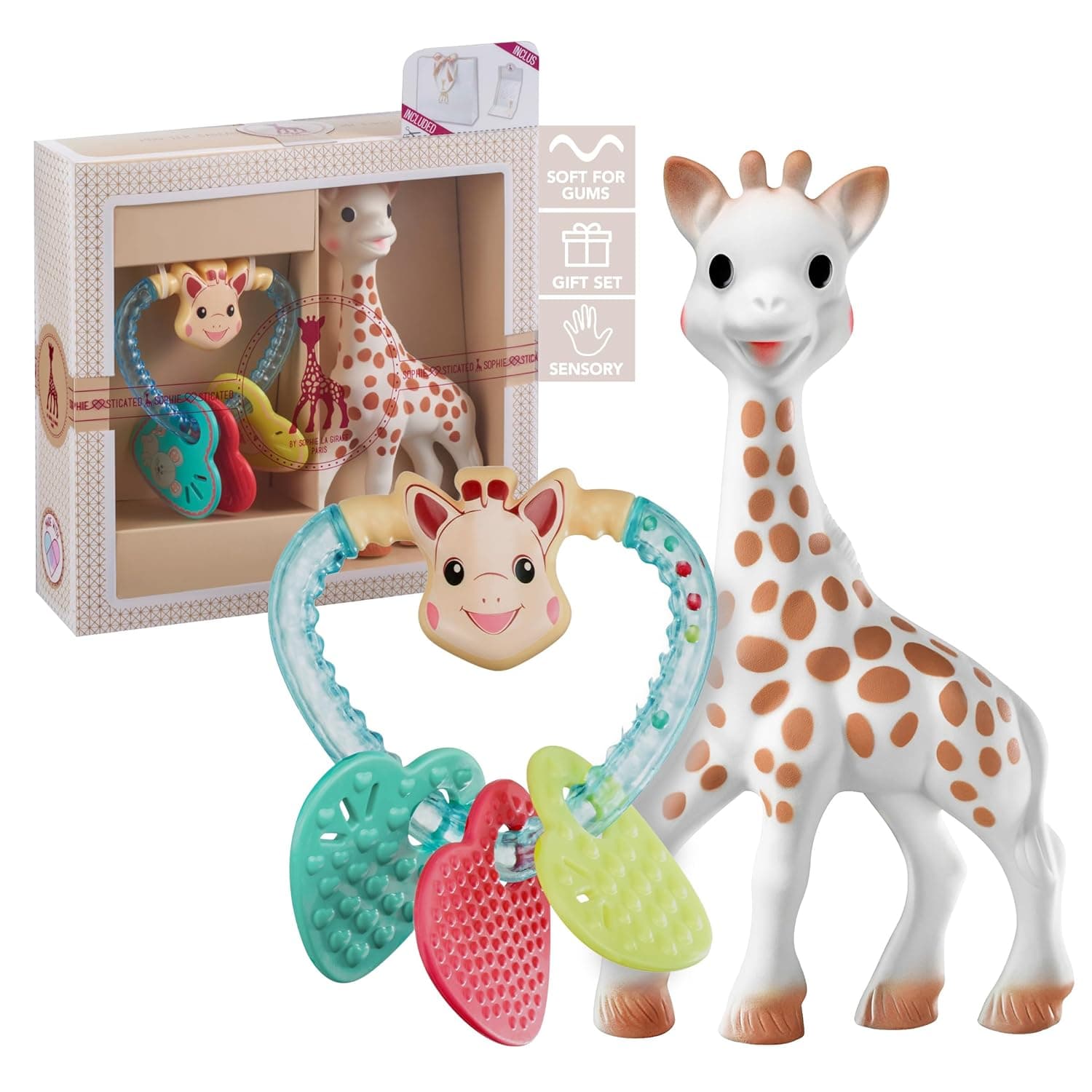 Set cadou Sophie la girafe + Inel dentitie