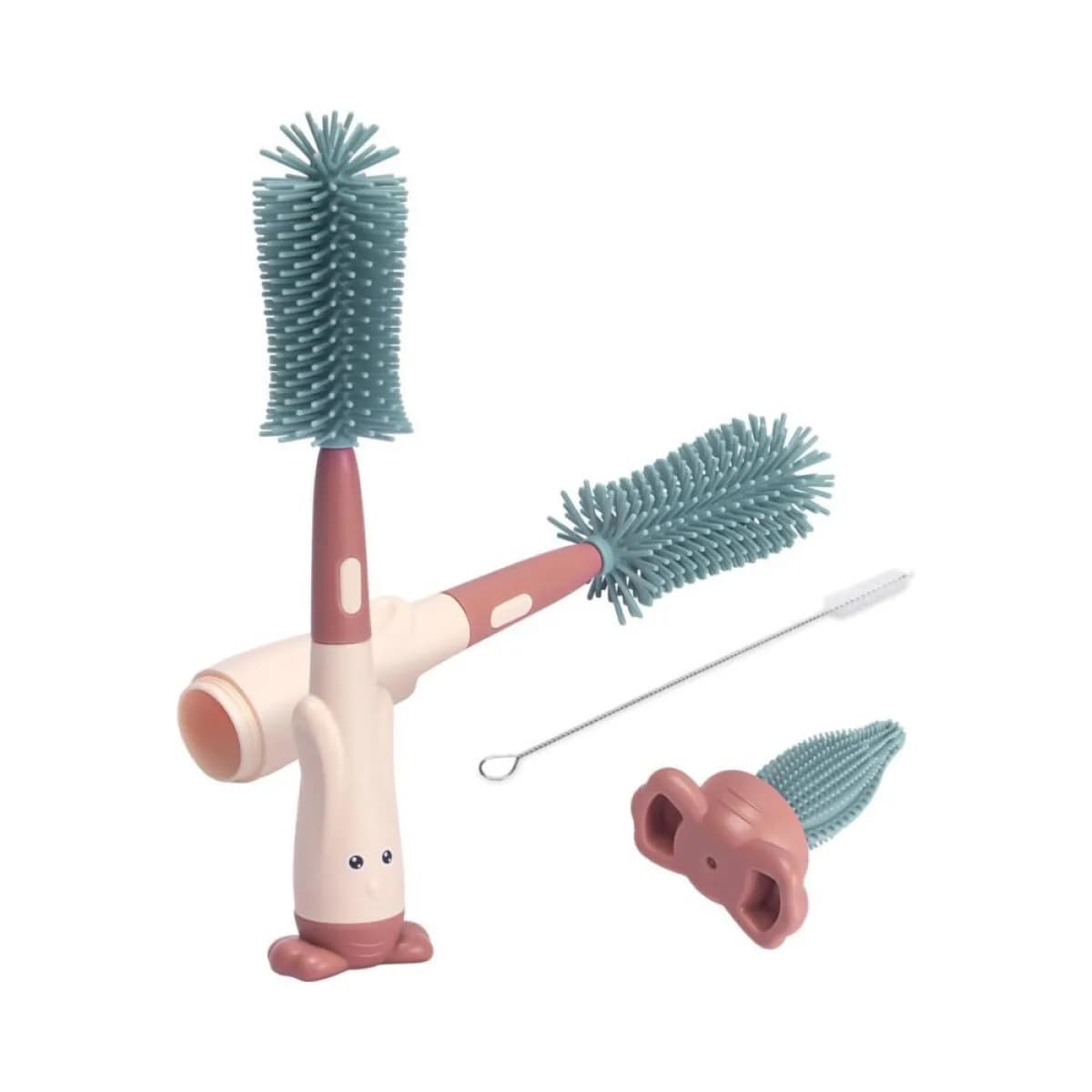 Perie pentru biberoane 3 in 1, material siliconic