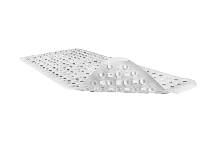 Covoras de baie antiaderent, silicon, alb