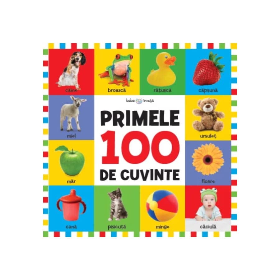 Carte Bebe Invata Primele 100 de cuvinte (format mare)