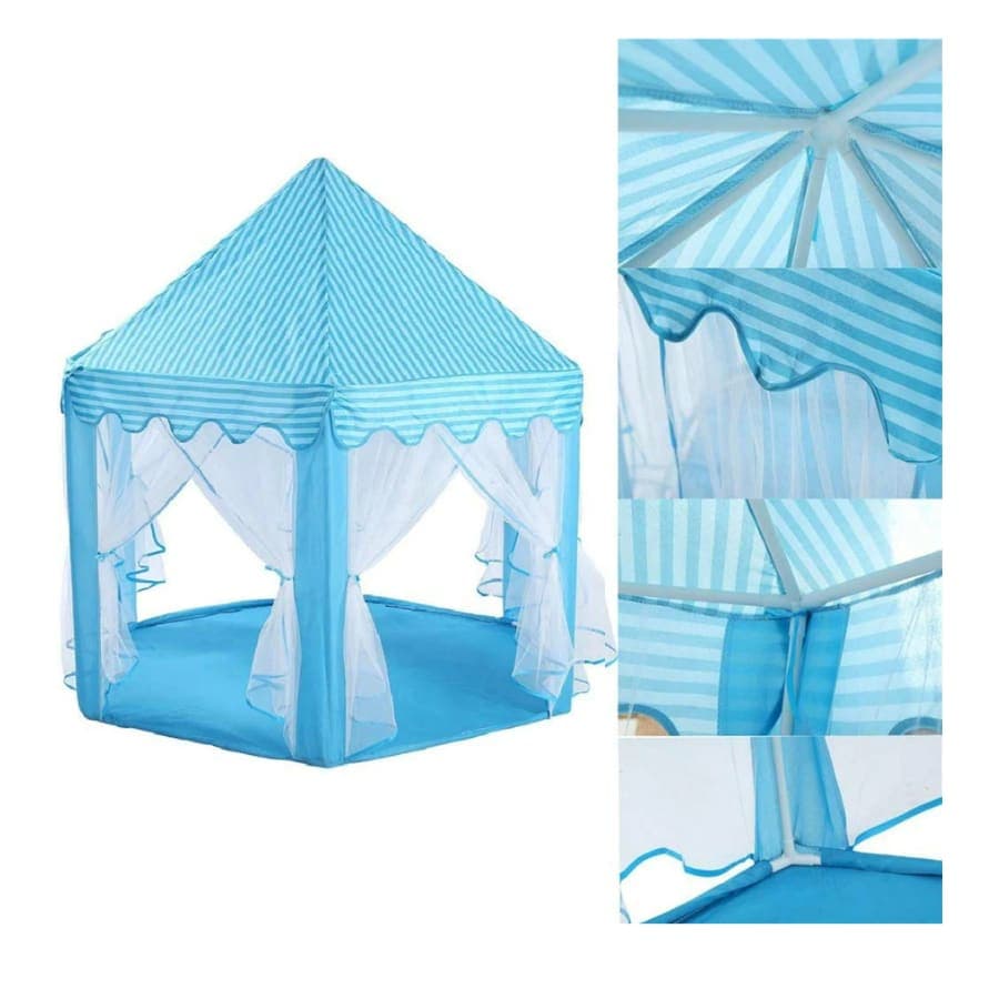Cort de joaca pentru copii, pentru inauntru sau afara, bleu
