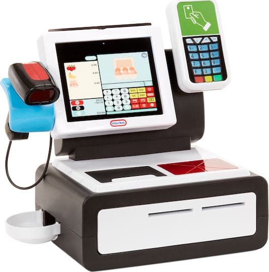 Casa de marcat interactiva cu scanner, sunete, Little Tikes, First Self Checkout Stand