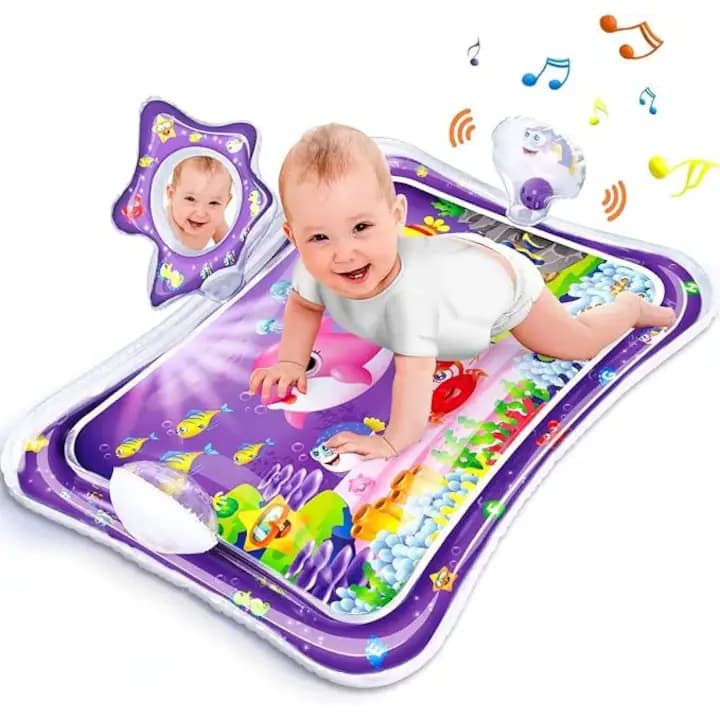 Covoras cu apa pentru bebelusi, multicolor, 78x61 cm